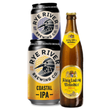 Rye River coastalof
big banging IPA blik à 33 cl
of König Ludwig Weissbier
fles à 50 cl
